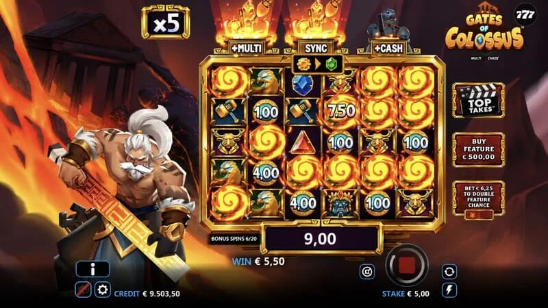 Gates of Colossus MultiChase – vinnande kombination i grundspelet